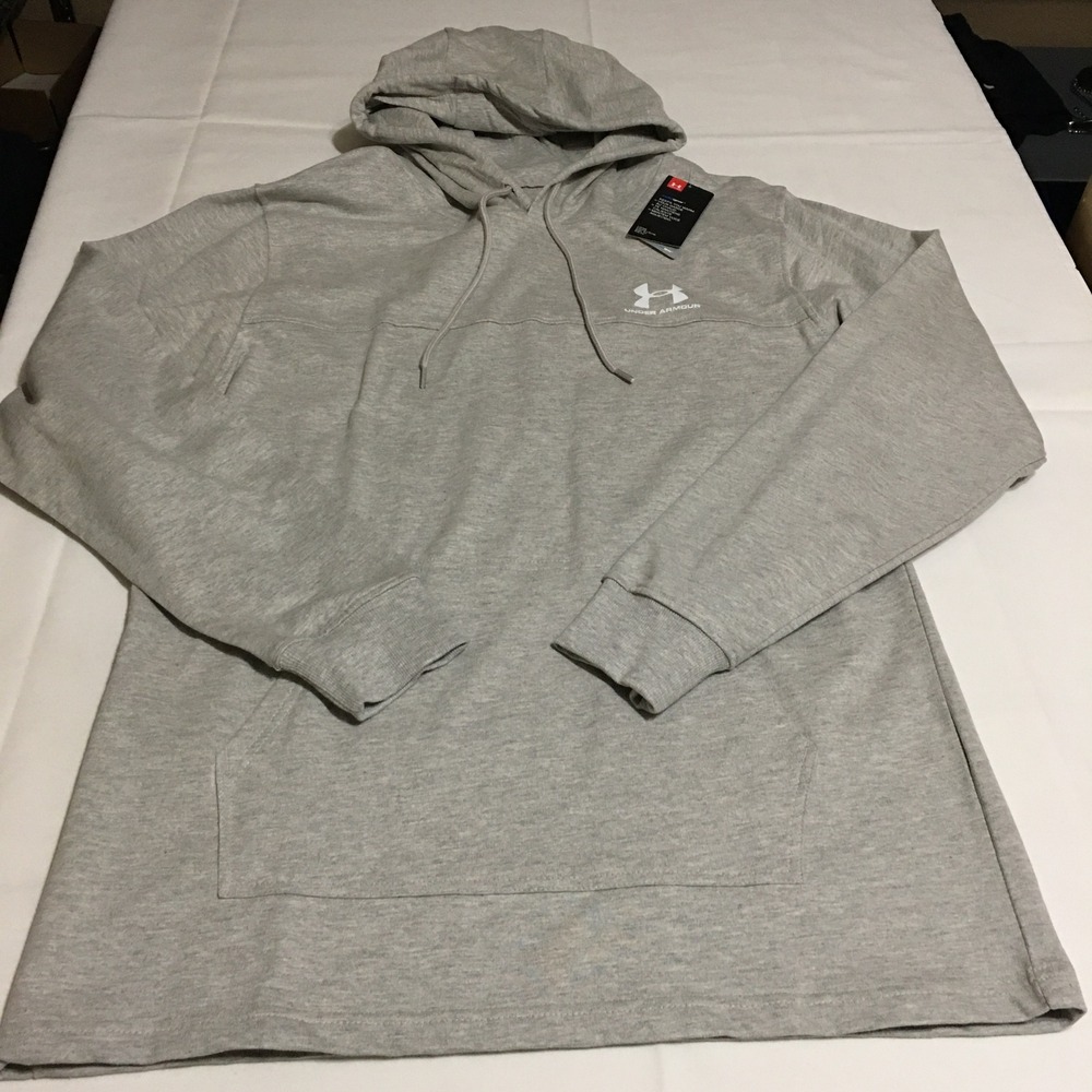 Under Armour Hoodie Mens XL Gray Pullover Sweatshirt NWT $54.99
